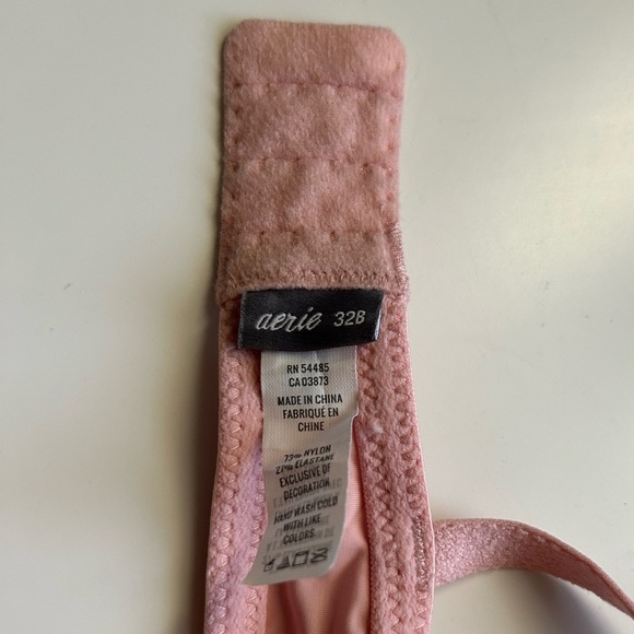 Aerie Bra Size 32B Pink  Adjustable Strap - Picture 4 of 5